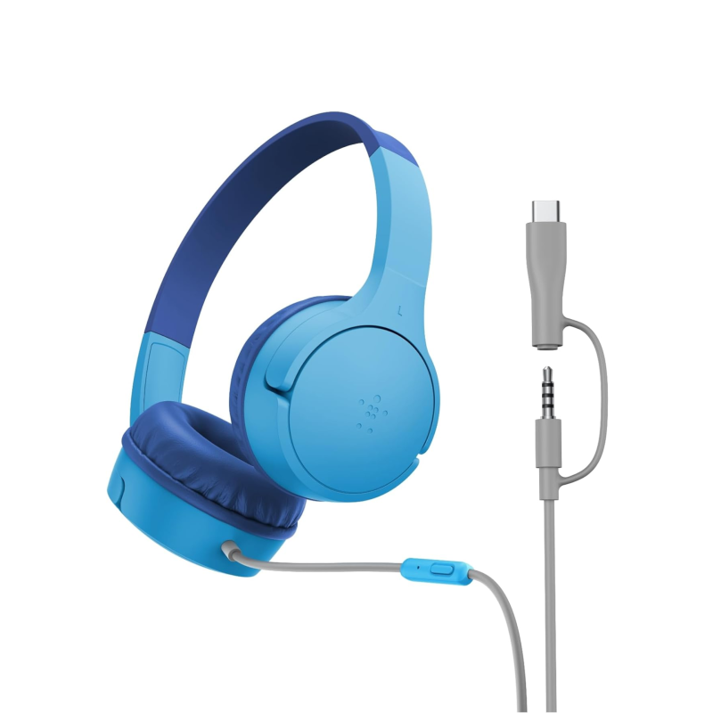 Casque Filaire Enfant SoundForm Mini - Bleu - Belkin photo 1