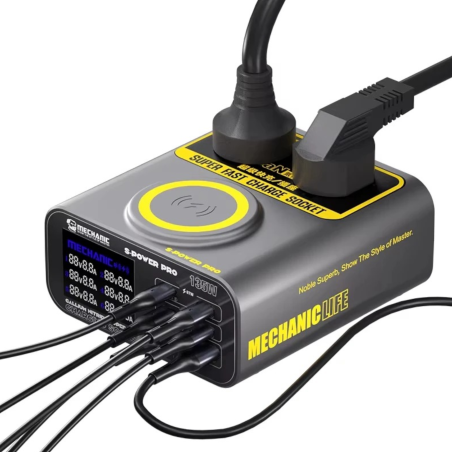 Chargeur multi-port GaN ultra-rapide S-Power Pro pour téléphones mobiles, tablettes et ordinateurs portables photo 2