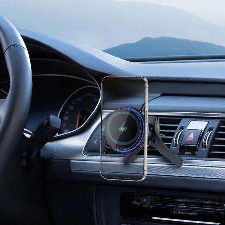 Chargeur Voiture Magnétique Smartphone - WiWU photo 5