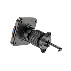 Chargeur Voiture Magnétique Rotatif Compatible MagSafe et Qi - WiWU photo 3