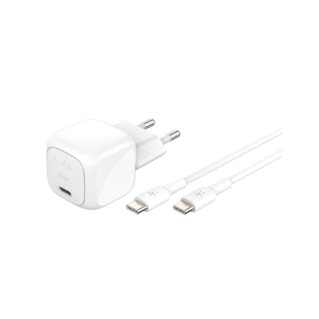 Chargeur Secteur USB-C 30W Et Câble USB-C - Multi-Appareils - Belkin photo 1