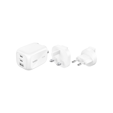 Chargeur secteur GaN 100W 3 ports adaptateur voyage - Noir - Belkin photo 4