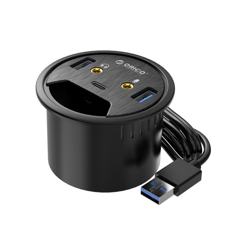 Hub Passe-Câble De Bureau USB 3.0 DESK-2U1C - ORICO photo 1