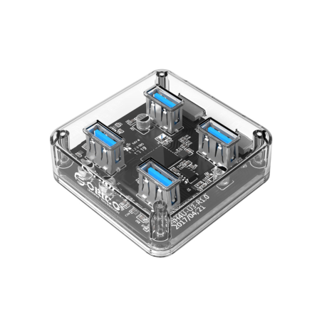 Hub USB 3.0 4 Ports Ordinateur - Transparent - ORICO photo 1
