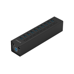 Hub USB 3.0 10 Ports Aluminium - Noir - ORICO photo 1
