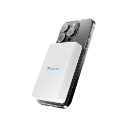 PowerBank Mag Pro Magnétique 5.000mAh - Compatible Magsafe Et Qi - Blanc - Varta photo 5