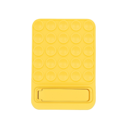 Support ventouse avec support intégré - Smartphone universel - Jaune photo 1