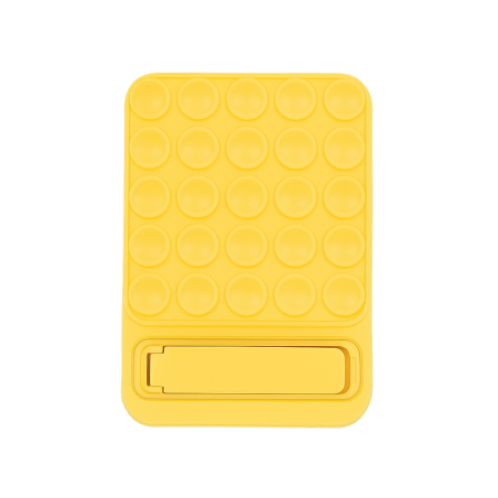 Support ventouse avec support intégré - Smartphone universel - Jaune photo 1