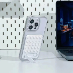 Support Téléphone Voiture Ventouse Smartphones Universel - Blanc photo 2