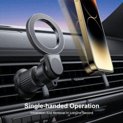 Support Voiture Magnétique Compatible MagSafe - WiWU photo 4