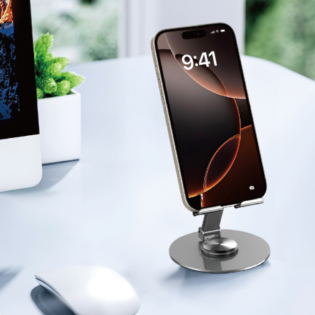 Support de bureau rotatif ZM014 Tablettes et smartphones jusqu\'à 12 pouces - WiWU photo 2