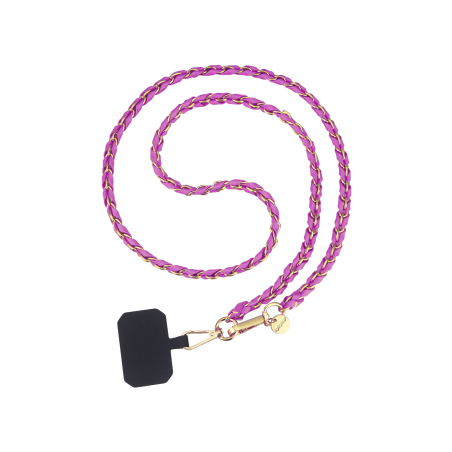 Chaîne longue Lou - Fuchsia photo 1