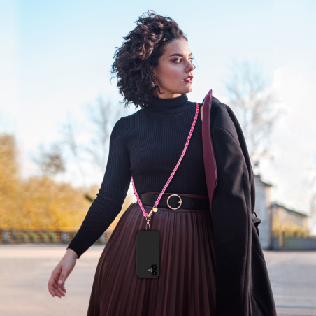 Chaîne longue Lou - Fuchsia photo 6