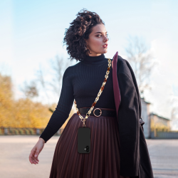 Chaîne longue Andy - Beige photo 6