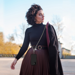 Chaine longue Lou - Noir photo 6