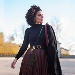 Chaîne longue Iris - Noire photo 6