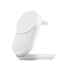 Station de recharge magnétique pliable UltraCharge 3-en-1 iPhone, Apple Watch et AirPods - Blanc - Belkin photo 1