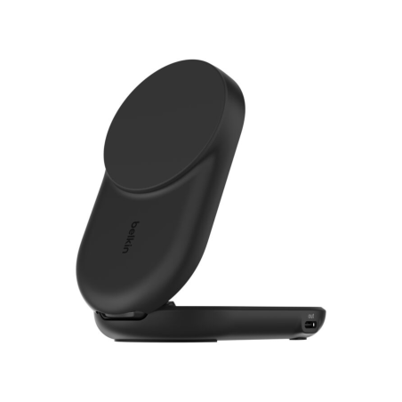 Station de Recharge Magnétique 2-en-1 Qi2 25W iPhone & AirPods - Noir - Belkin photo 1