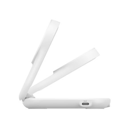 Station de Recharge Magnétique 2-en-1 Qi2 25W iPhone & AirPods - Blanc - Belkin photo 3