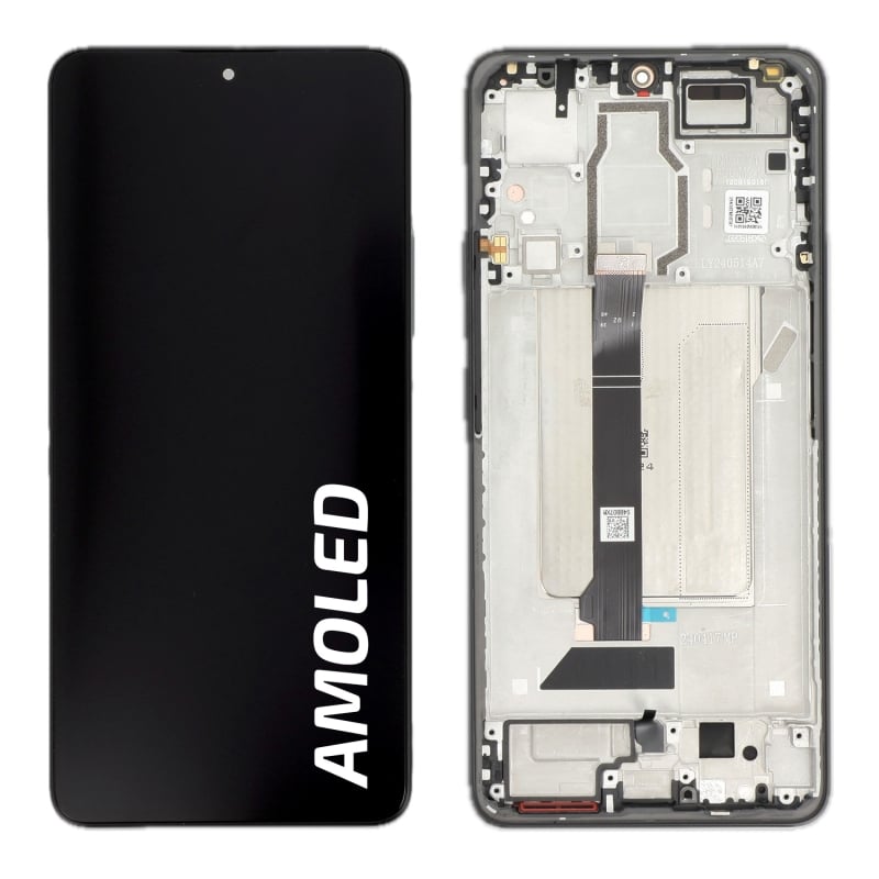 Ecran avec châssis Xiaomi Poco F6 - Origine Xiaomi - Noir photo 0