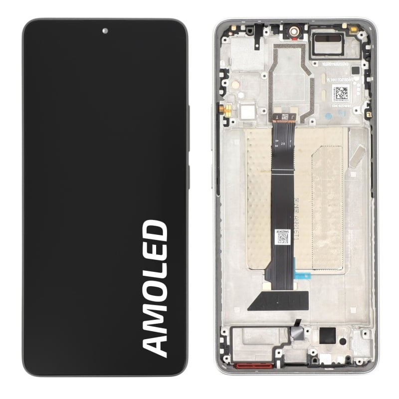 Ecran avec châssis Xiaomi Poco F6 - Origine Xiaomi - Titane photo 1