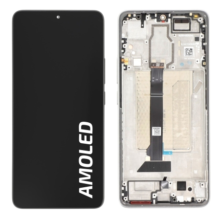 Ecran avec châssis Xiaomi Poco F6 - Origine Xiaomi - Titane photo 1