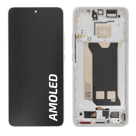 Ecran avec châssis Poco F7 Pro 5G - Origine reconditionné - Argent photo 2