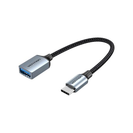 Câble OTG USB-C mâle vers USB-A femelle 0,15m - Gris - Vention