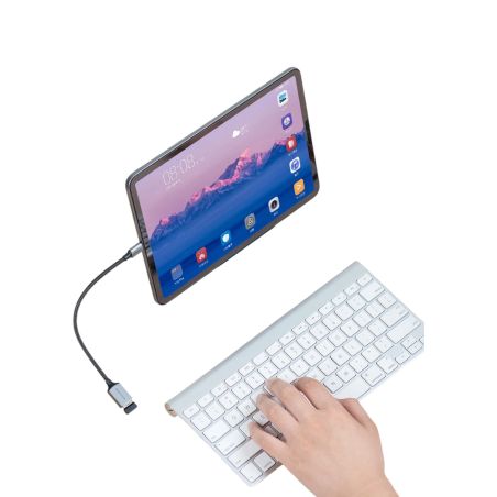 Câble OTG USB-C mâle vers USB-A femelle 0,15m - Gris - Vention