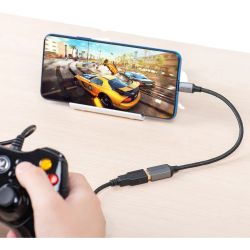 Câble OTG USB-C mâle vers USB-A femelle 0,15m - Gris - Vention