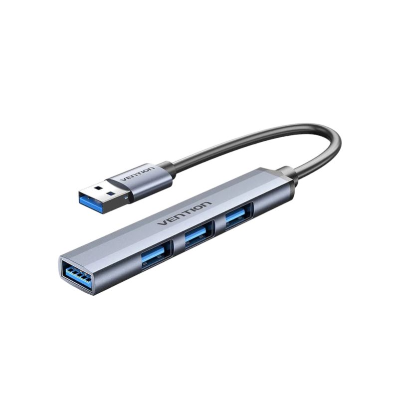 Mini Hub USB 3.0 4 en 1 - Gris - Vention