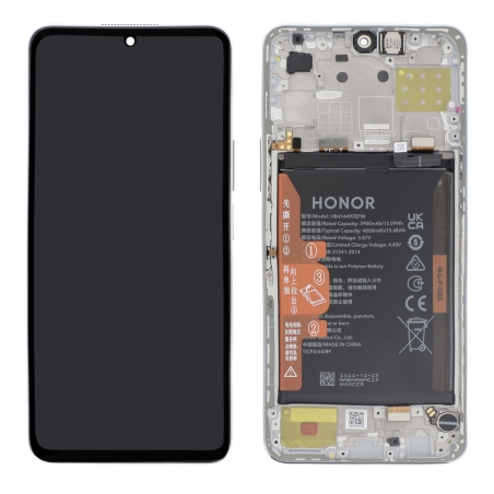 Bloc écran Honor X8 4G avec batterie -Argent - Origine Honor photo 2