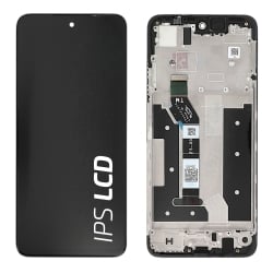 Ecran avec châssis Motorola G35 5G - Origine reconditionné - Noir photo 1