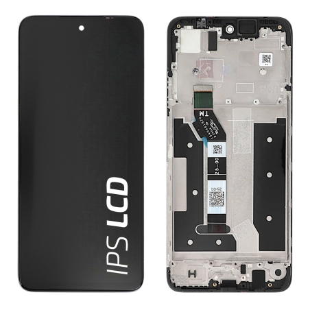 Ecran avec châssis Motorola G35 5G - Origine reconditionné - Noir photo 1