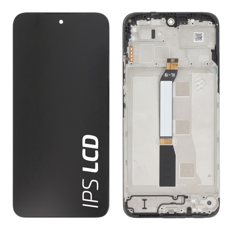 Ecran avec châssis Redmi 15 4G et Poco M7 4G - Origine reconditionné - Noir photo 2