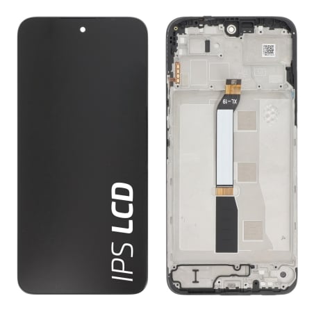 Ecran avec châssis Redmi 15 4G et Poco M7 4G - Origine reconditionné - Noir photo 2