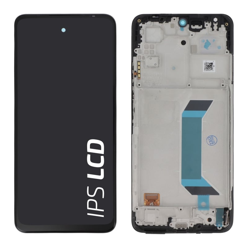Ecran avec châssis Redmi Note 12 5G et Poco X5 5G - Origine reconditionné - Noir photo 2