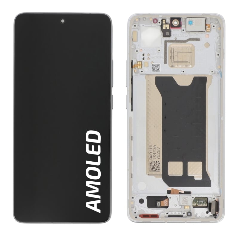 Ecran avec châssis Poco F7 Pro 5G - Origine Xiaomi - Argent photo 2