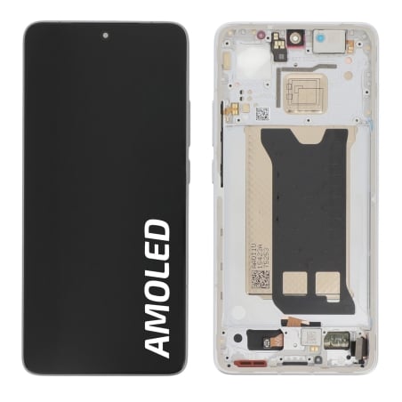 Ecran avec châssis Poco F7 Pro 5G - Origine Xiaomi - Argent photo 2