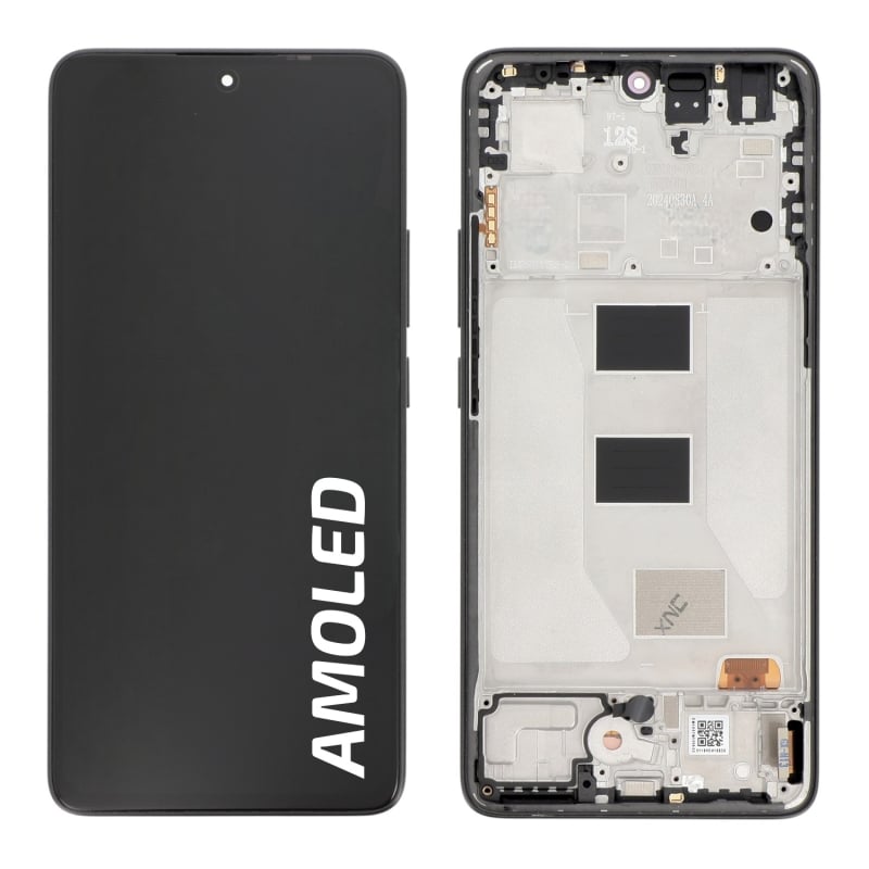 Ecran avec châssis Redmi Note 14 5G - Origine reconditionné - Noir photo 2