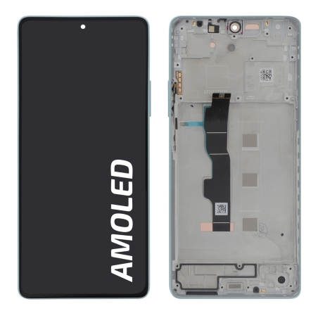 Bloc écran d\'origine avec châssis Bleu pour Xiaomi Redmi Note 13 5G photo 1