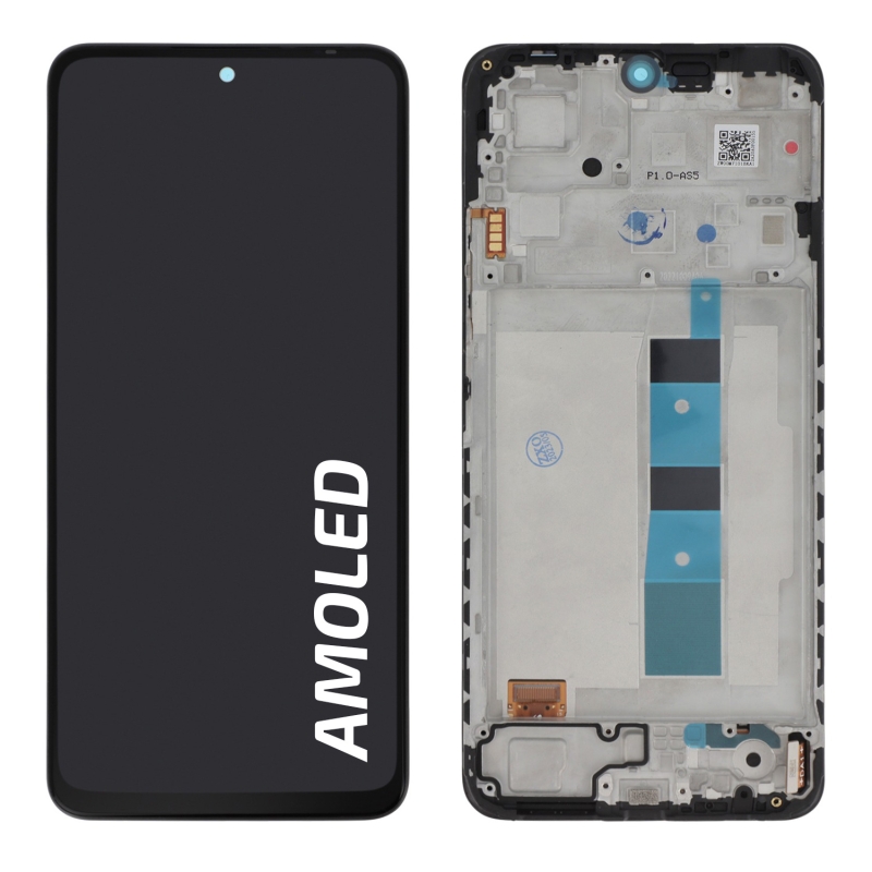 Ecran avec châssis Redmi Note 12 4G - Origine reconditionné - Noir photo 2