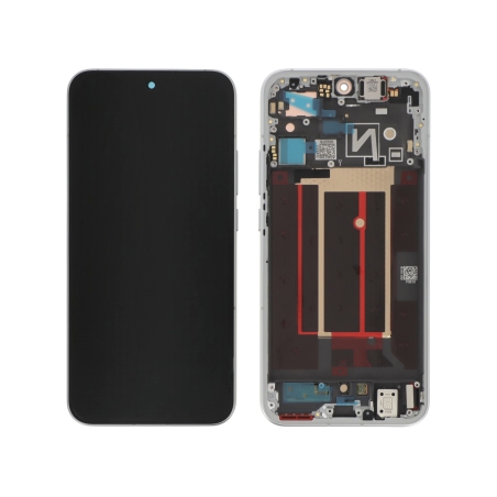 Ecran avec châssis Oppo Reno14 5G - Origine Oppo - Blanc photo 1