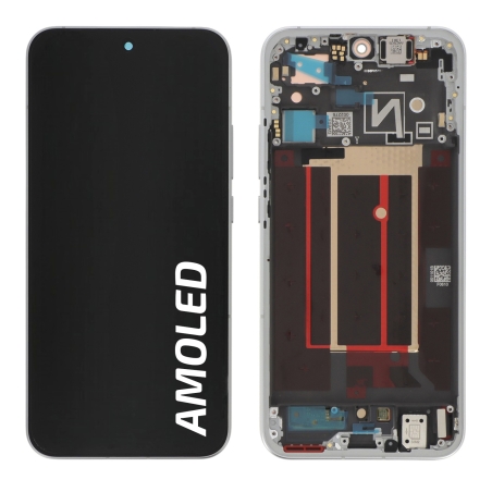 Ecran avec châssis Oppo Reno14 5G - Origine Oppo - Blanc photo 1