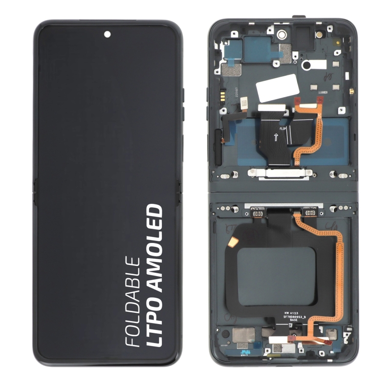 Ecran avec châssis Motorola Razr 40 - Origine reconditionné - Noir photo 1