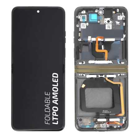 Ecran avec châssis Motorola Razr 40 Ultra - Origine reconditionné - Noir photo 1