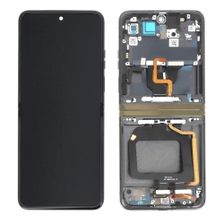 Ecran avec châssis Motorola Razr 40 Ultra - Origine reconditionné - Noir photo 2