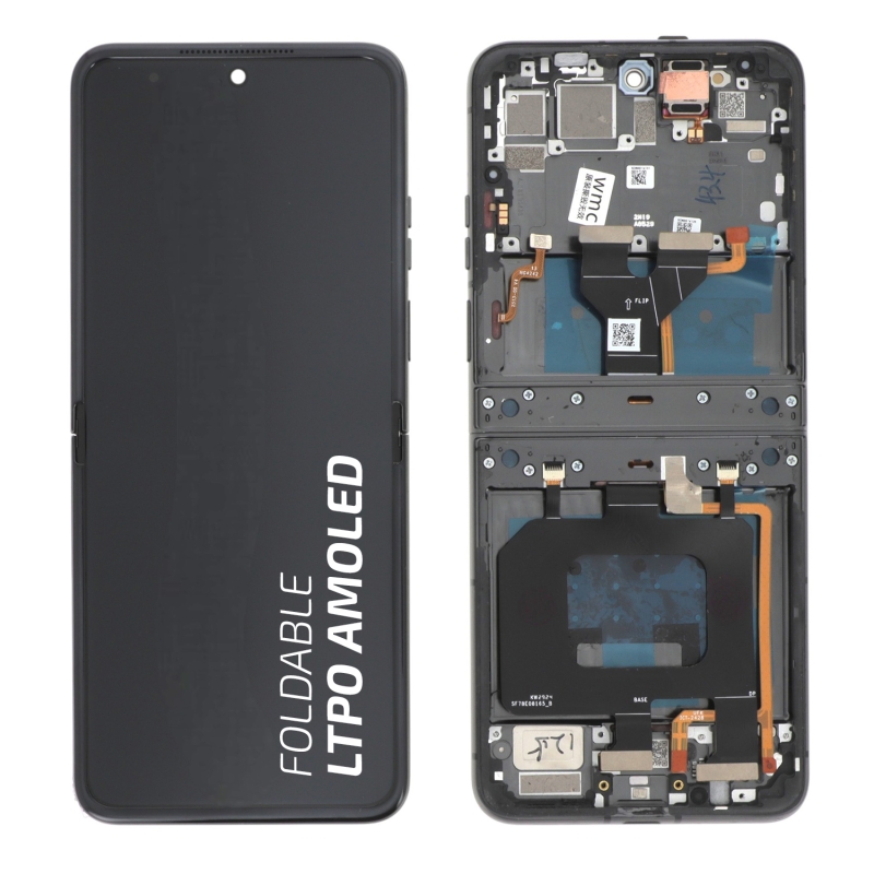 Ecran avec châssis Motorola Razr 50 - Origine reconditionné - Noir photo 1