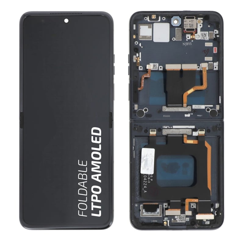 Ecran avec châssis Motorola Razr 50 Ultra - Origine reconditionné - Noir photo 1