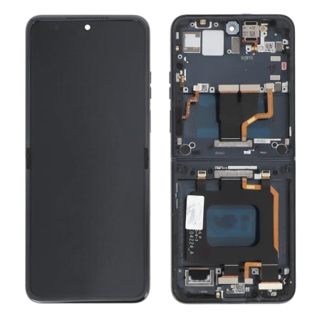 Ecran avec châssis Motorola Razr 50 Ultra - Origine reconditionné - Noir photo 2